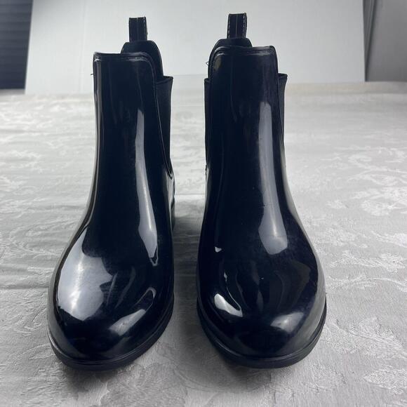 Storm By Cougar Rain Boots Womens Size 7 Chelseas Waterproof Rubber Ankle Boots - Picture 2 of 9